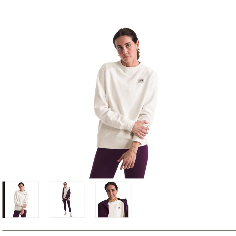 North Face women’s crew neck sweat shirt